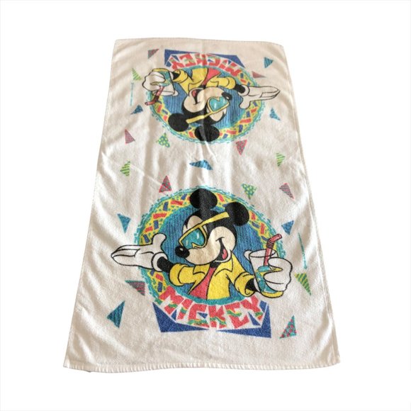 Vintage 90's Disney Cool Mickey Youth Towel - Picture 1 of 4